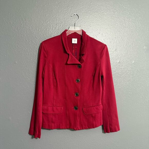 Cabi Style 3175 Rhubarb Red Outing Blazer Jacket Size 10 - Picture 2 of 6